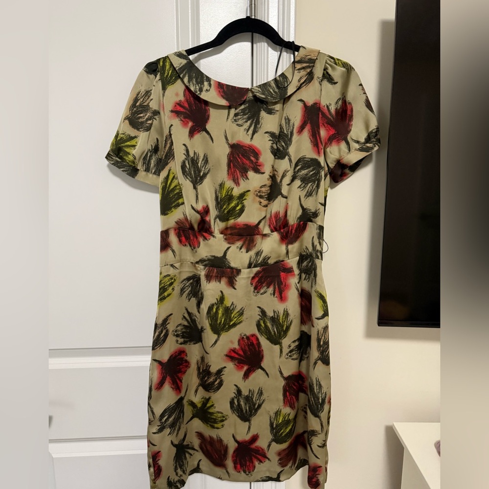 Floral Satin Dress